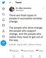 Tweet by Dr. Alika Lafontaine