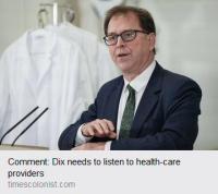 Dix needs to listen to healthcare providers, The Times Colonist.